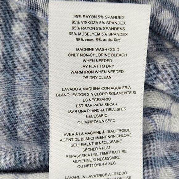 Michael Kors Maxi Midi Skirt Plus Size 1X Palm Print Side Splits Stretchy Beachy - Picture 8 of 8